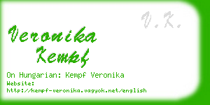 veronika kempf business card